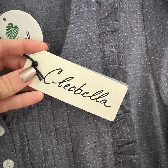 NWT Cleobella Kate chambray dress size large - Picture 6 of 10